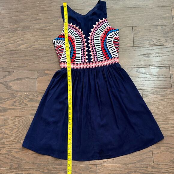 Mara Hoffmann Geometric Embroidered Cut Out Back Dress Size 2 - Picture 6 of 9